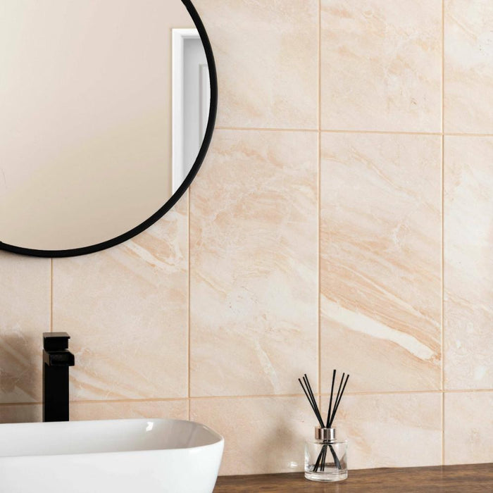 Splendour Alpes 500x250 Beige Marble Effect Tiles - Unbeatable Bathrooms