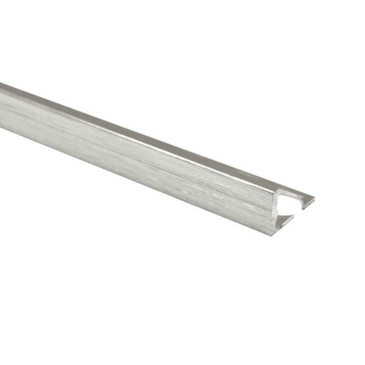 Splendour Aluminium Straight Edge Trim Brushed Effect 10mm - Unbeatable Bathrooms