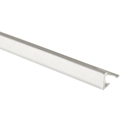 Splendour Aluminium Straight Edge Trim Bright Silver 12mm - Unbeatable Bathrooms