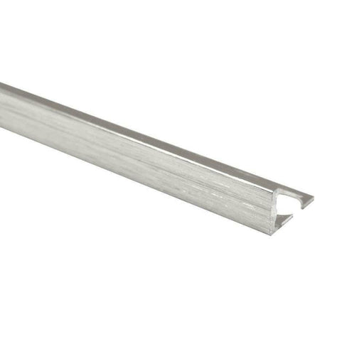 Splendour Aluminium Straight Edge Trim Brushed Effect 12mm - Unbeatable Bathrooms