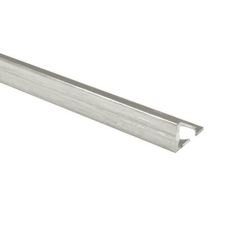 Splendour Aluminium Straight Edge Trim Brushed Effect 8mm - Unbeatable Bathrooms