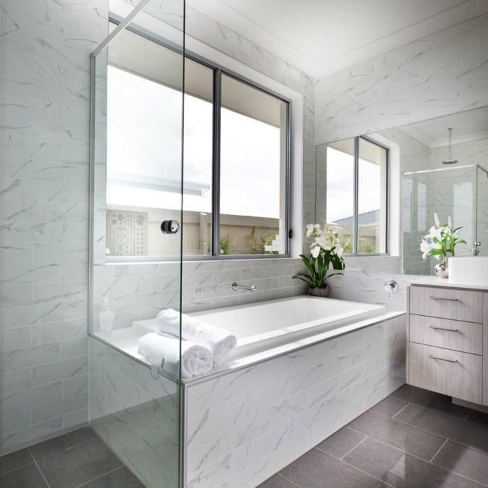 Splendour Apennine 300x100 Flat Gloss Marble Effect Tiles - Unbeatable Bathrooms