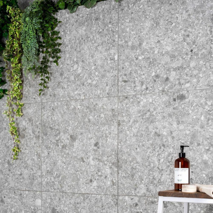 Splendour Balance 600x600 Ceppo Di Gre Grey Matte Tiles - Unbeatable Bathrooms