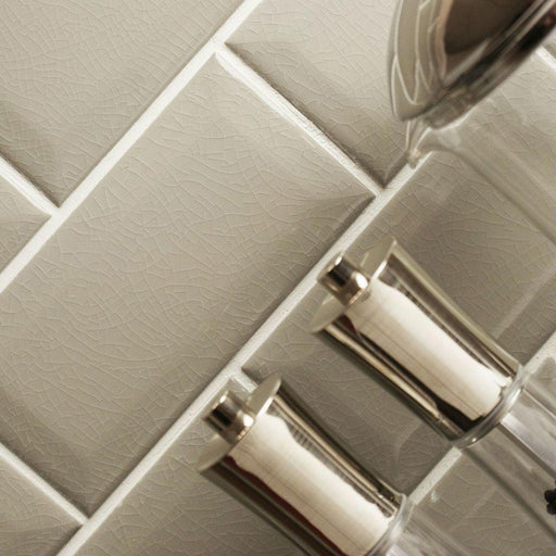 Splendour Biselado 150x75 Craquele Grey Metro Tiles - Unbeatable Bathrooms