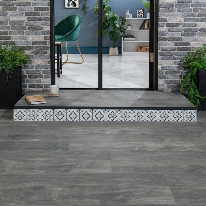 Splendour Black Outdoor Porcelain Paving Slab Trim 22.5mm - Unbeatable Bathrooms