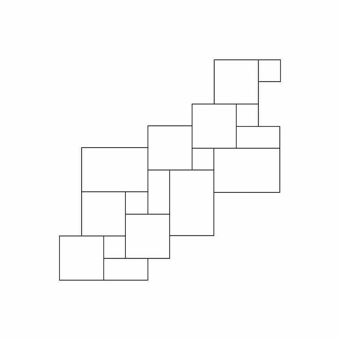 Splendour Borgogna 1000x870 Stone Effect Grey Modular Tiles - Unbeatable Bathrooms