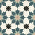 Splendour Bouquet 450x450 Blue Matt Patterned Wall and Floor Tiles - Unbeatable Bathrooms