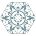 Splendour Carnaby 285x330 Hexagon Decor Sky Tiles - Unbeatable Bathrooms