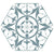 Splendour Carnaby 285x330 Hexagon Decor Sky Tiles - Unbeatable Bathrooms