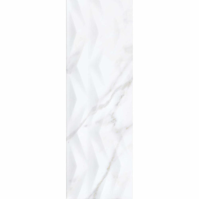 Splendour Carrara 750x250 Sky Axis Marble Effect Tiles - Unbeatable Bathrooms