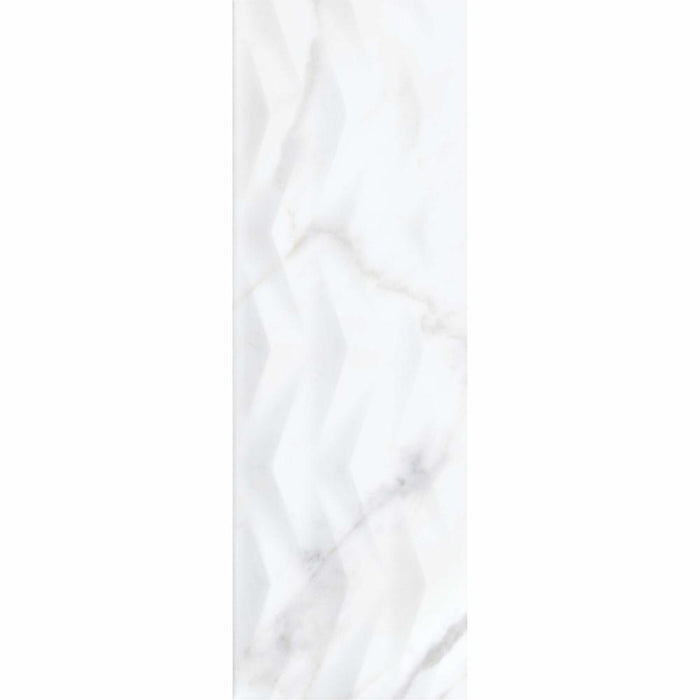 Splendour Carrara 750x250 Sky Axis Marble Effect Tiles - Unbeatable Bathrooms