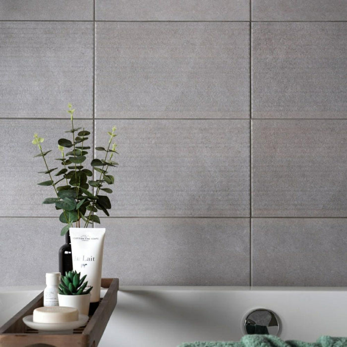 Splendour Cement 400x250 Taupe Concrete Effect Tiles - Unbeatable Bathrooms