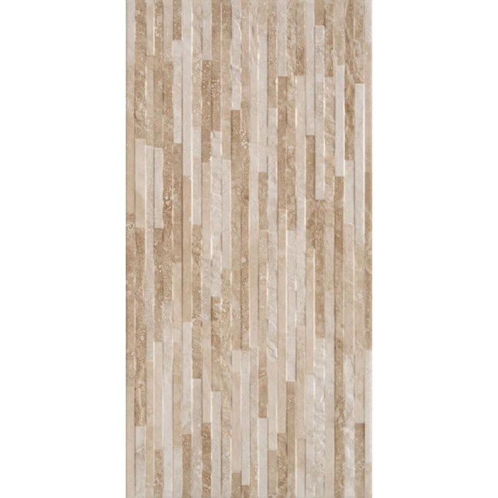 Splendour Cipriani 613x303 Beige Rlv Mix Stone Effect Tiles - Unbeatable Bathrooms