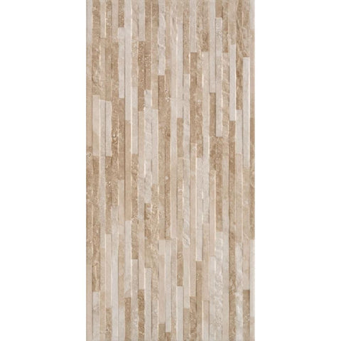 Splendour Cipriani 613x303 Beige Rlv Mix Stone Effect Tiles - Unbeatable Bathrooms