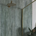 Splendour Fluted Travertino 1200x400 Jungle Green Decor Wall Tiles - Unbeatable Bathrooms