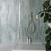 Splendour Fluted Travertino 1200x400 Jungle Green Decor Wall Tiles - Unbeatable Bathrooms