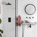 Splendour Fulham 200x100 White Bevelled Metro Tiles - Unbeatable Bathrooms