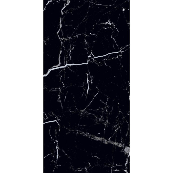 Splendour Genova 1200x600 Black Polished Marble Effect Tiles - Unbeatable Bathrooms