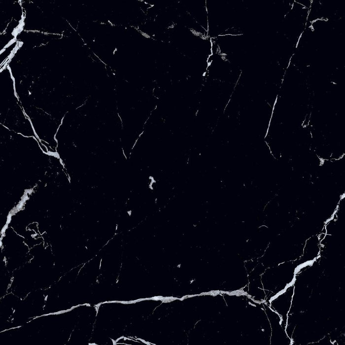 Splendour Genova 600x600 Black Polished Marble Effect Tiles - Unbeatable Bathrooms