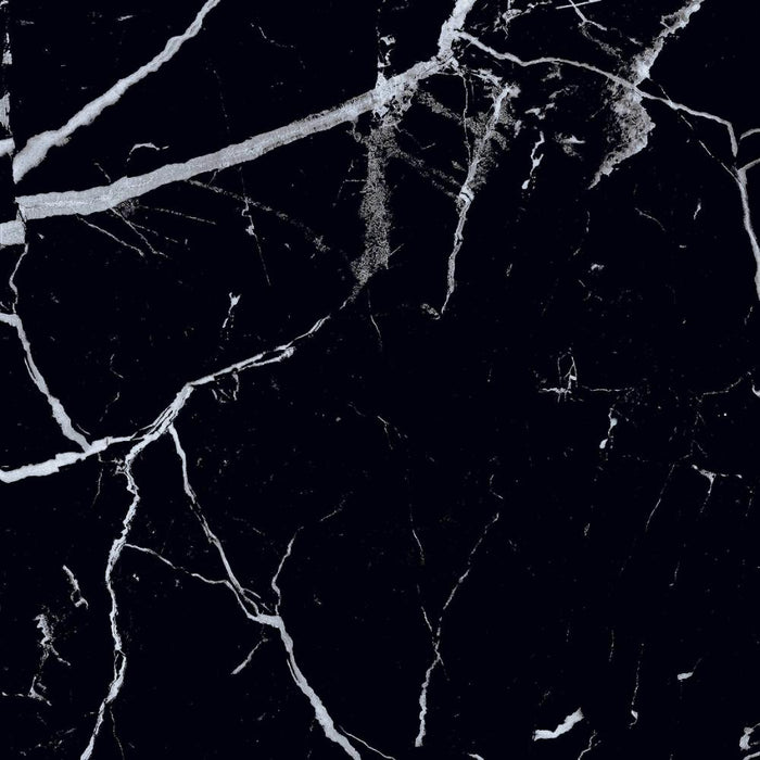 Splendour Genova 600x600 Black Polished Marble Effect Tiles - Unbeatable Bathrooms