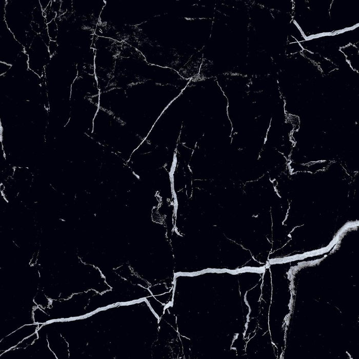 Splendour Genova 600x600 Black Polished Marble Effect Tiles - Unbeatable Bathrooms