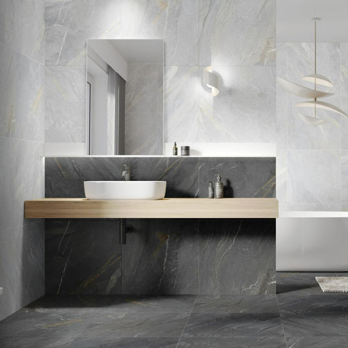Splendour Granby 597x597 Stone Effect Wall And Floor Tiles - Unbeatable Bathrooms