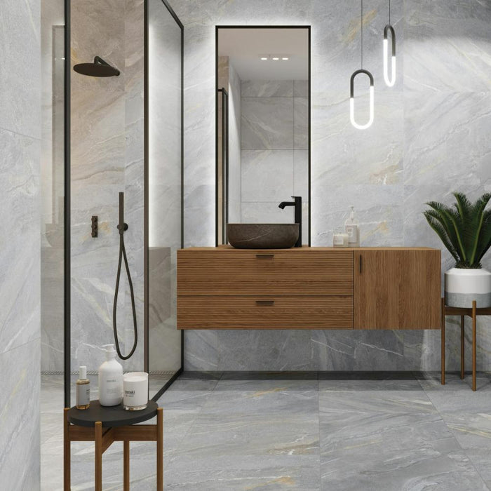 Splendour Granby 597x597 Stone Effect Wall And Floor Tiles - Unbeatable Bathrooms