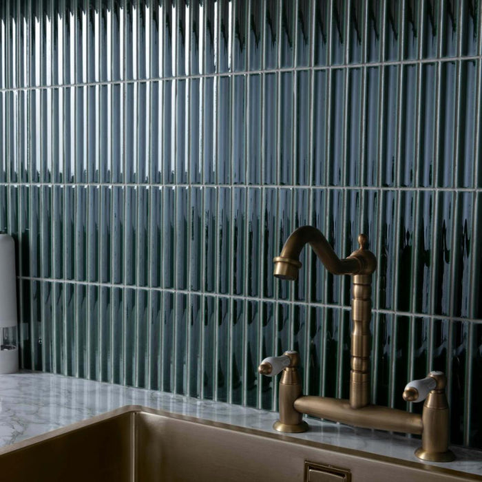 Splendour Kitkat 299x296 Green Mosaic Tiles - Unbeatable Bathrooms