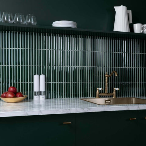 Splendour Kitkat 299x296 Green Mosaic Tiles - Unbeatable Bathrooms