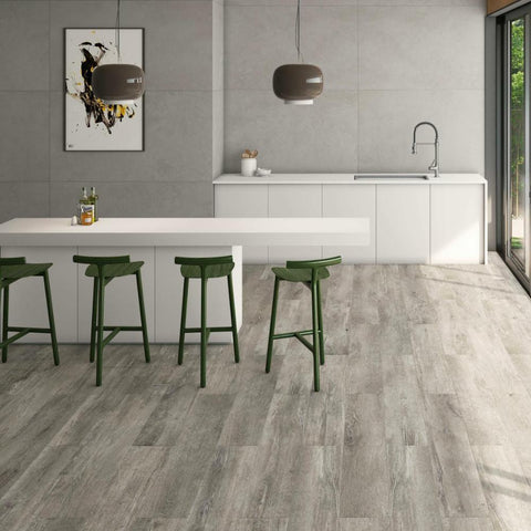 Splendour Lenk 195x1215 Smoke Wood Effect Tiles - Unbeatable Bathrooms