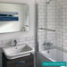 Splendour Liso 150x75 Blanco White Brillo Metro Tiles - Unbeatable Bathrooms