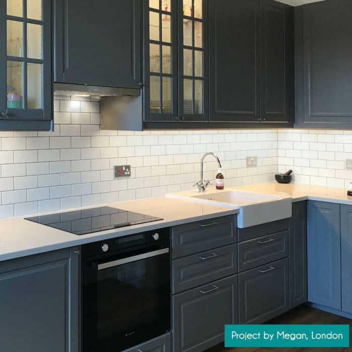 Splendour Liso 150x75 Blanco White Brillo Metro Tiles - Unbeatable Bathrooms