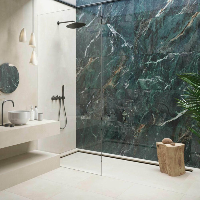 Splendour Lux 1200x600 Euphoria Green Marble Effect Tiles - Unbeatable Bathrooms
