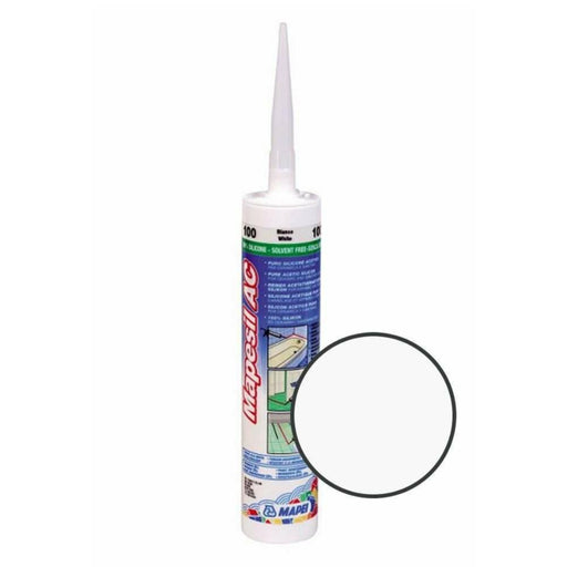Splendour Mapesil Ac 100 White Silicone Sealant -310ml - Unbeatable Bathrooms