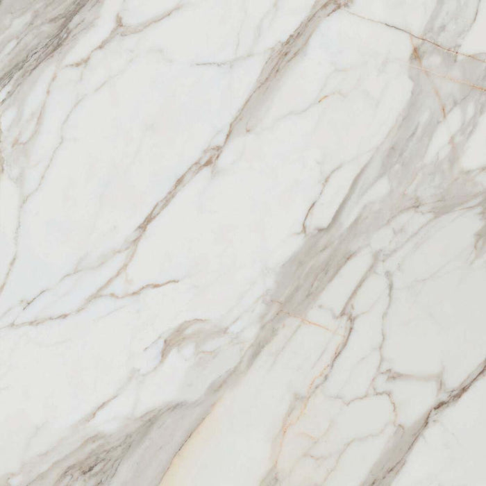 Splendour Maximum Calacatta 1200x1200 Gold White Semi Polished Marble Effect Tiles - Unbeatable Bathrooms
