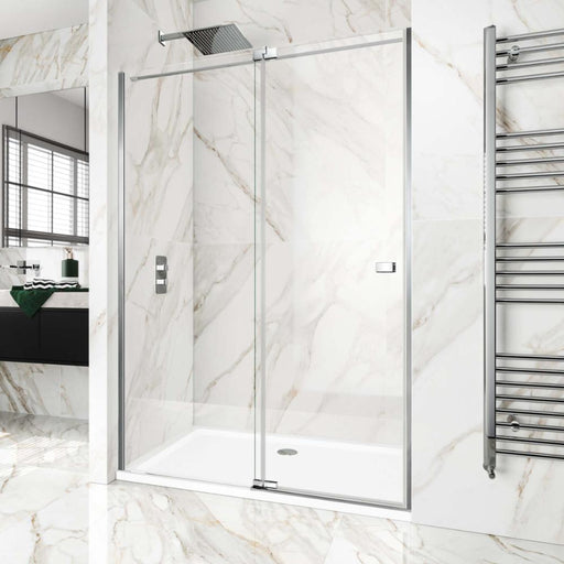 Splendour Maximum Calacatta 1200x1200 Gold White Semi Polished Marble Effect Tiles - Unbeatable Bathrooms