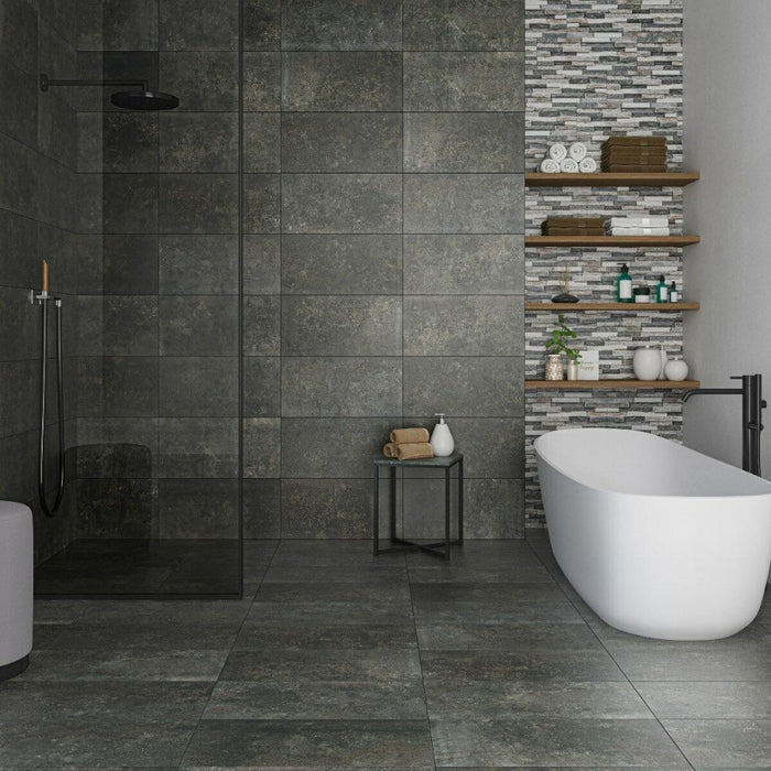 Splendour Metallique 600x300 Lapato Tiles - Unbeatable Bathrooms