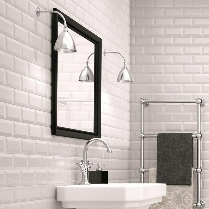 Splendour Metro 200x100 Matt White Tiles - Unbeatable Bathrooms