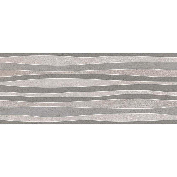 Splendour Milos 500x200mm Relieve Decor Mix Gris Stone Effect Tiles - Unbeatable Bathrooms