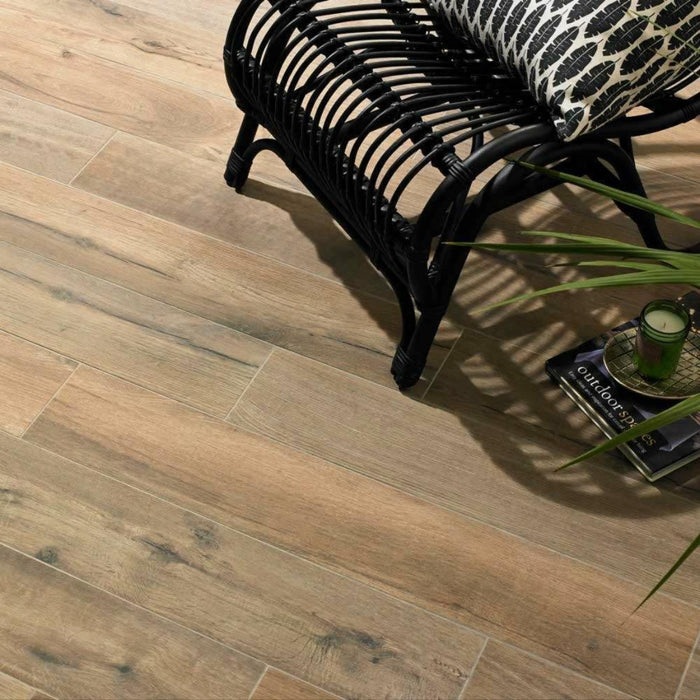 Splendour Mumble 900x150 C/A Honey Oak Anti-Slip Wood Effect Tiles - Unbeatable Bathrooms