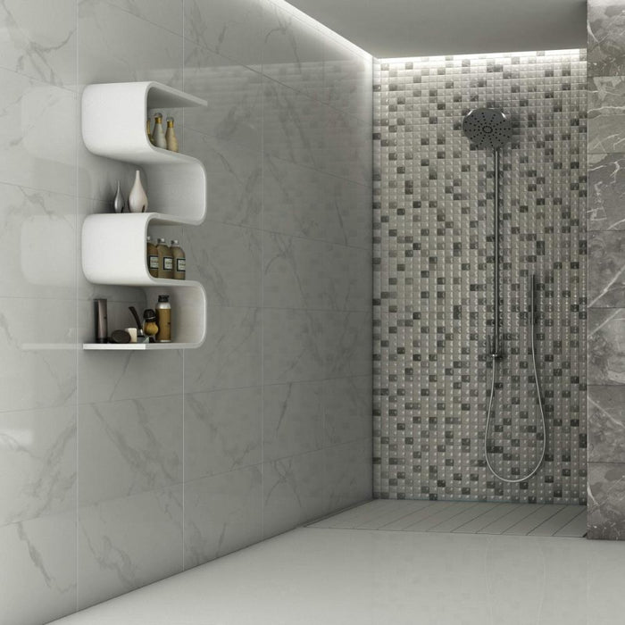 Splendour Nairobi 550x333 Mosaic Marble Effect Tiles - Unbeatable Bathrooms