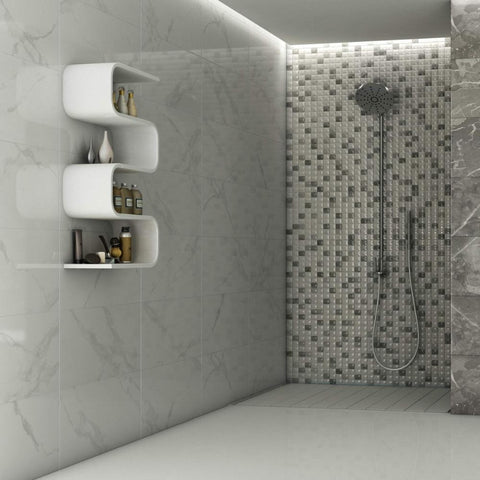 Splendour Nairobi 550x333 Mosaic Marble Effect Tiles - Unbeatable Bathrooms