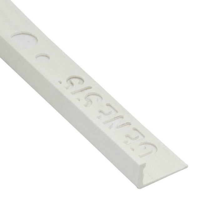Splendour P.V.C Straight Edge Trim White 8mm - Unbeatable Bathrooms