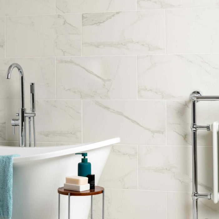 Splendour Palatina 600x300 Gloss Marble Effect Tiles - Unbeatable Bathrooms