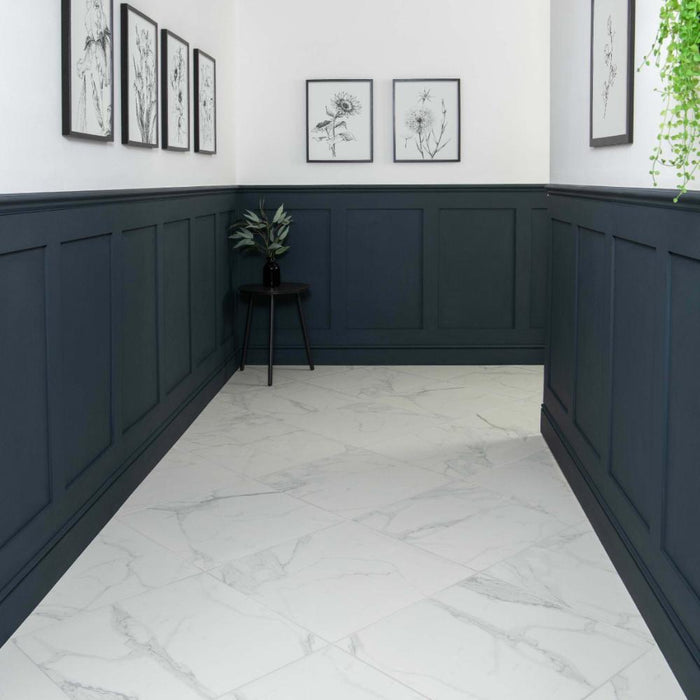 Splendour Palatina 605x605 Gloss Marble Effect Tiles - Unbeatable Bathrooms