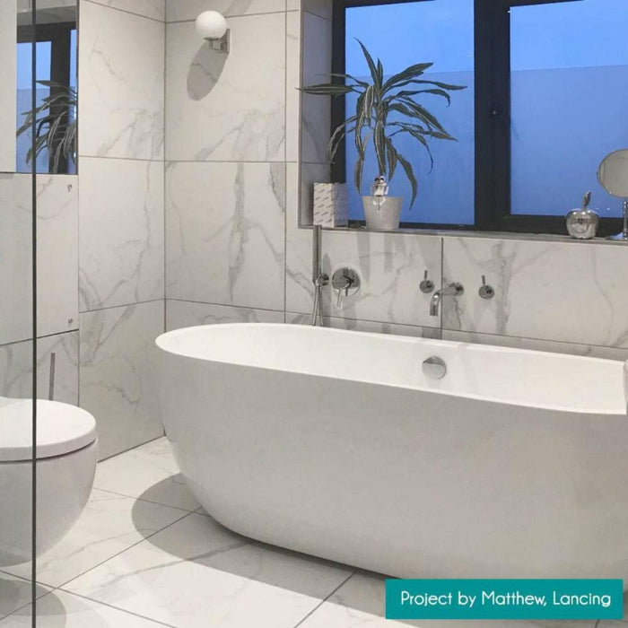Splendour Palatina 605x605 Gloss Marble Effect Tiles - Unbeatable Bathrooms