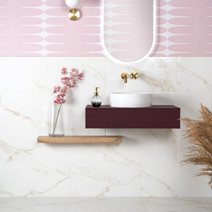 Splendour Palatina 600x300 Gloss Marble Effect Tiles - Unbeatable Bathrooms