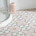 Splendour Patterns 223x223 Pink Square Tiles - Unbeatable Bathrooms