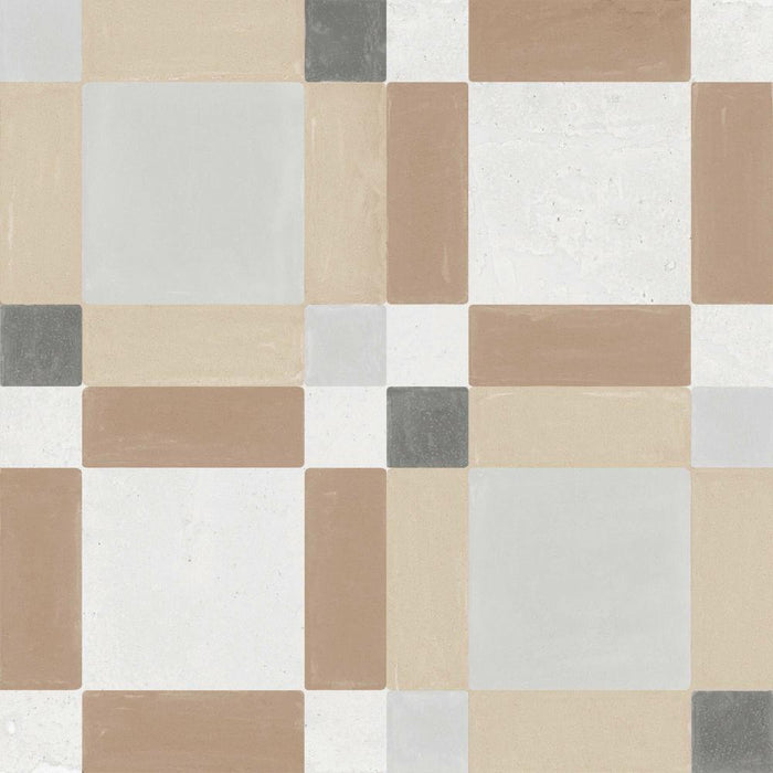 Splendour Patterns 223x223 Sand Square Tiles - Unbeatable Bathrooms