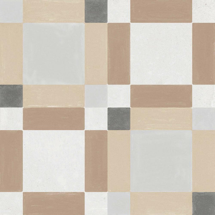 Splendour Patterns 223x223 Sand Square Tiles - Unbeatable Bathrooms